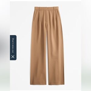 Abercrombie & Fitch Sloan’s Tailored Wide Leg Pants High-Waisted 31